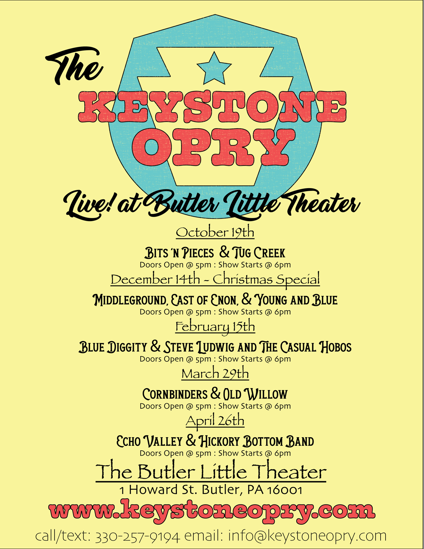 Keystone Opry March 29th 2025 @ 6:00PM